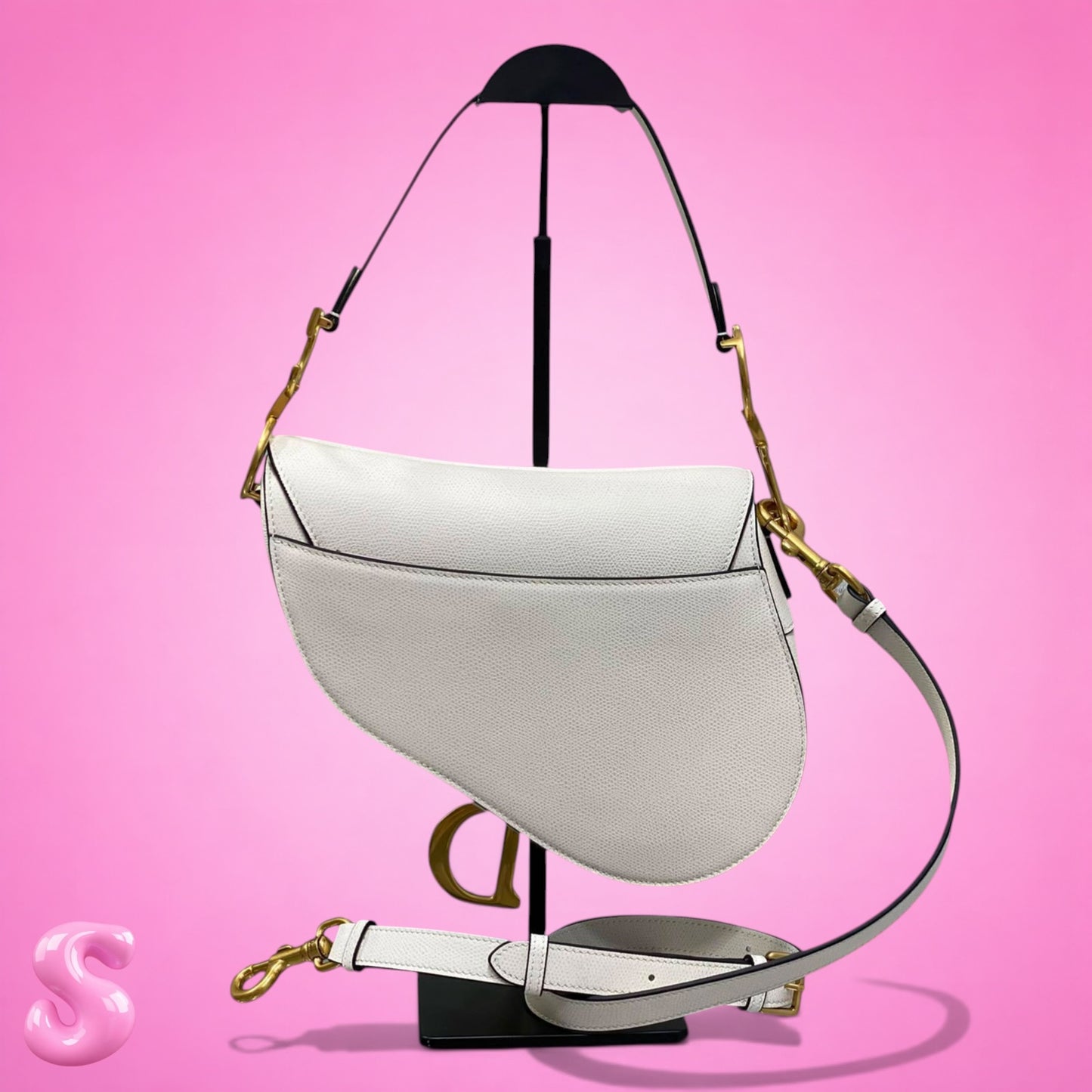 Dior Saddle Bag White