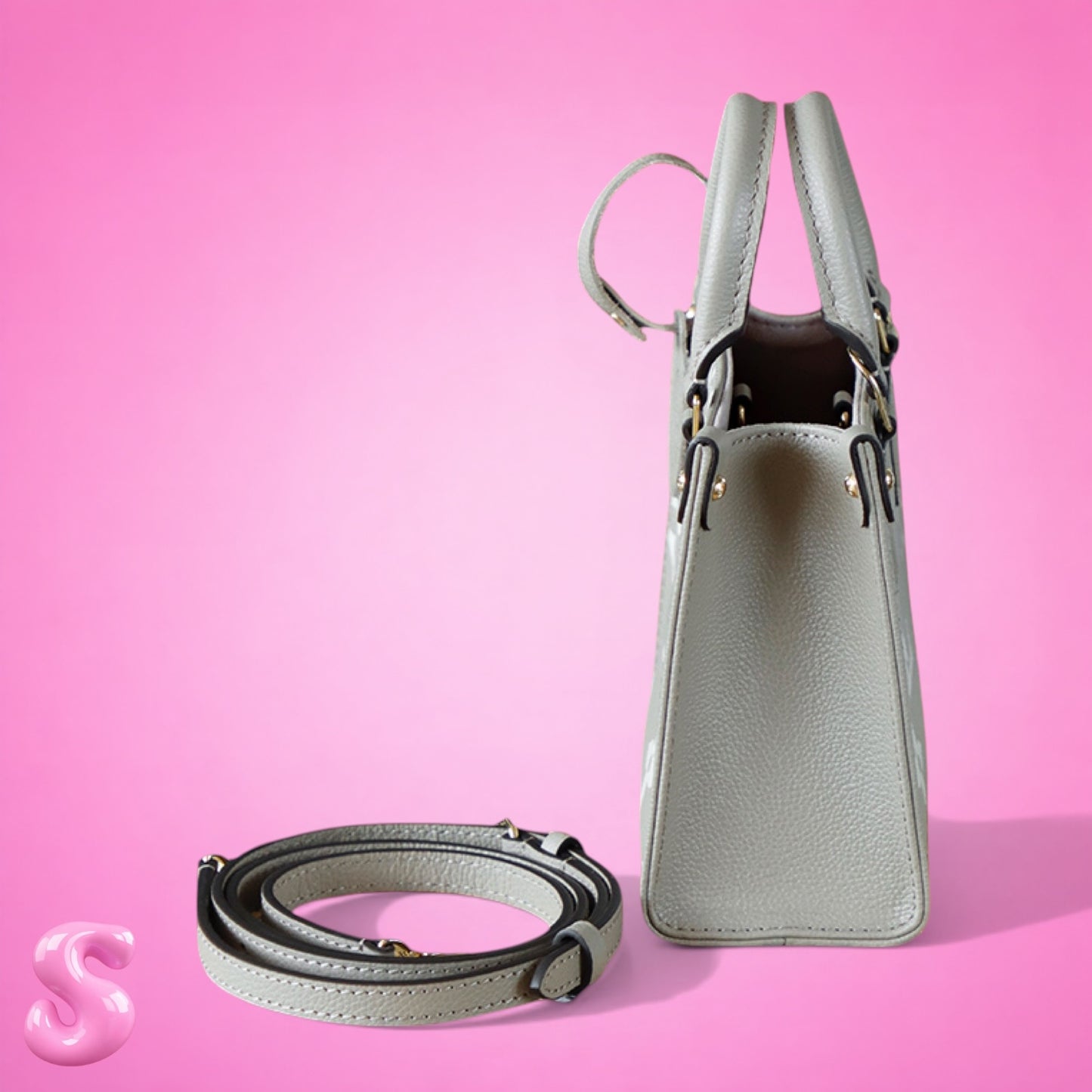 LV OnTheGo MM Mini Bag Gray