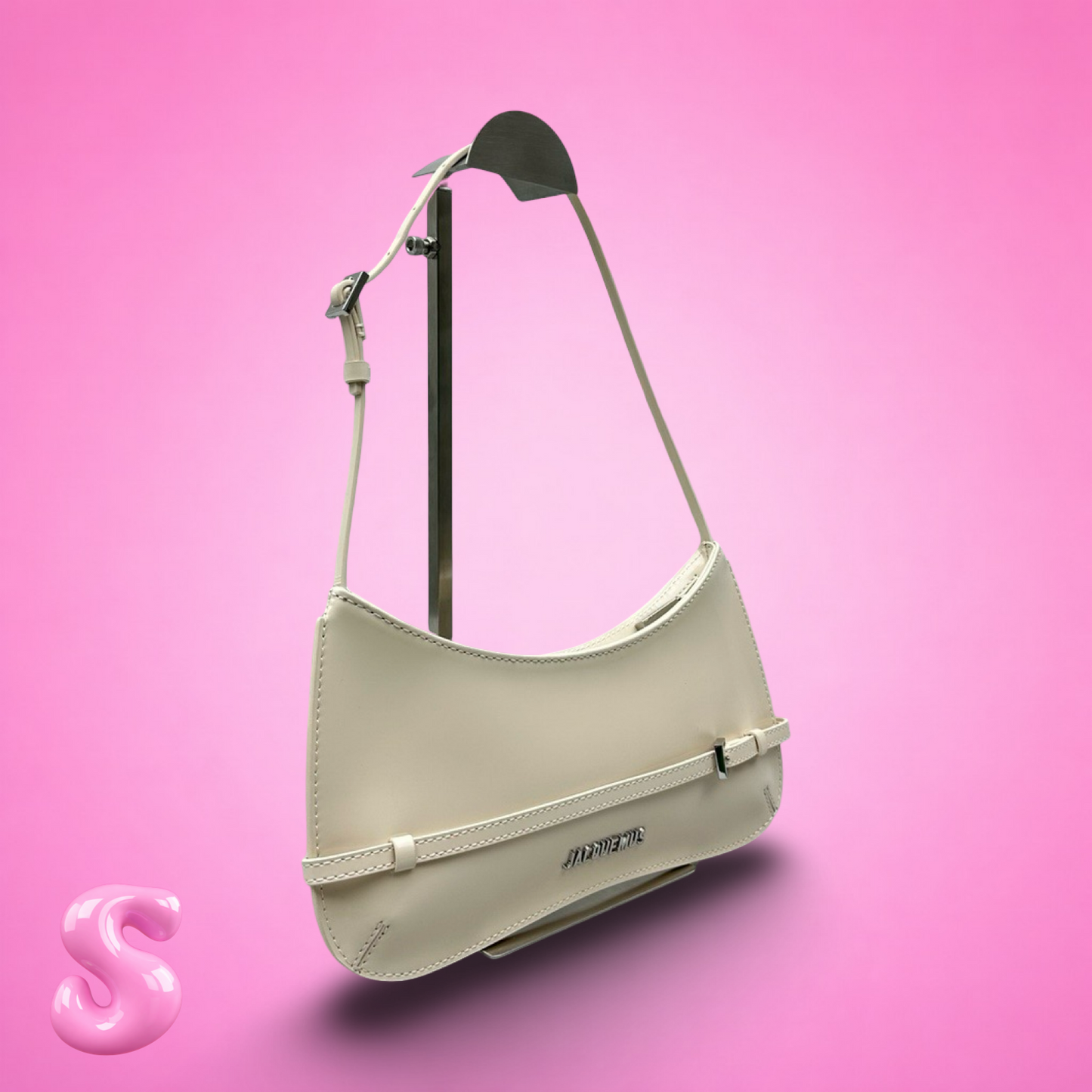 Jacquemus Le Bisou Ceinture Leather Shoulder Bag