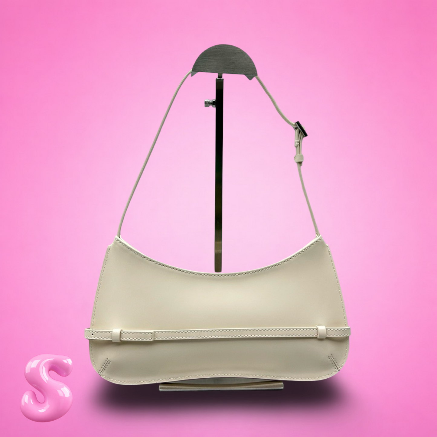 Jacquemus Le Bisou Ceinture Leather Shoulder Bag