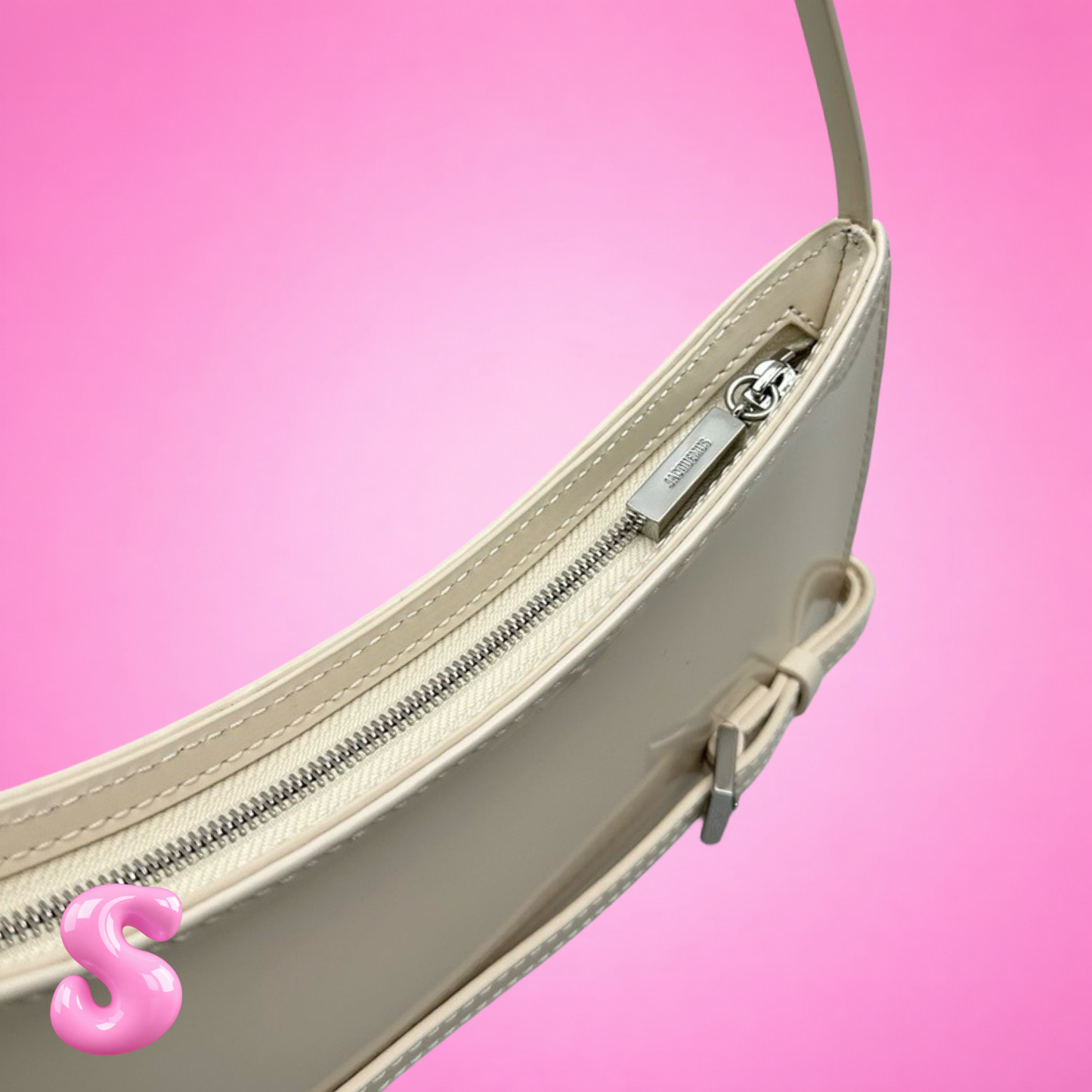 Jacquemus Le Bisou Ceinture Leather Shoulder Bag